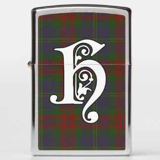 Harvey Clan Tartan Monogram Zippo Lighter