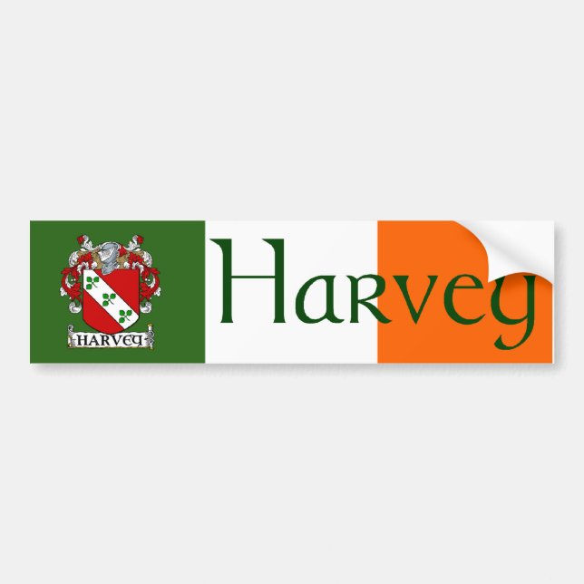 Harvey Coat of Arms Bumper Sticker (Front)