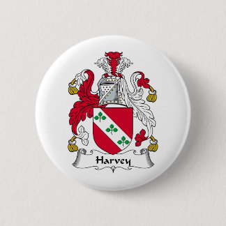 Harvey Family Crest Pinback Button