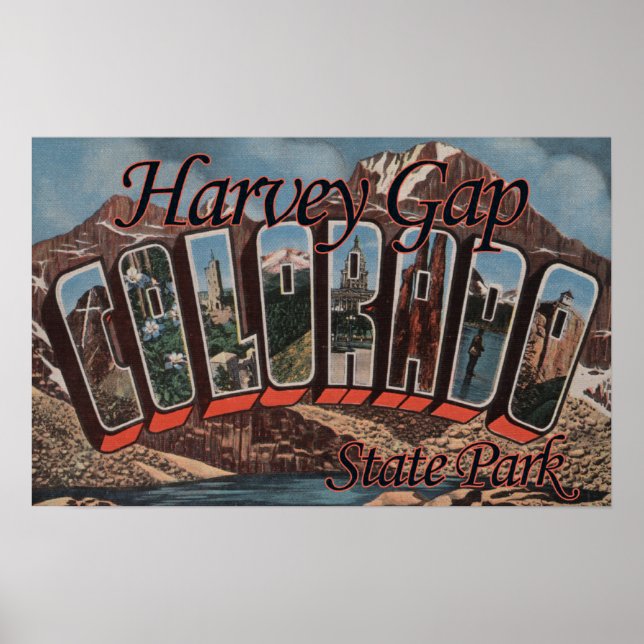 Harvey Gap State Park, Colorado Poster (Front)