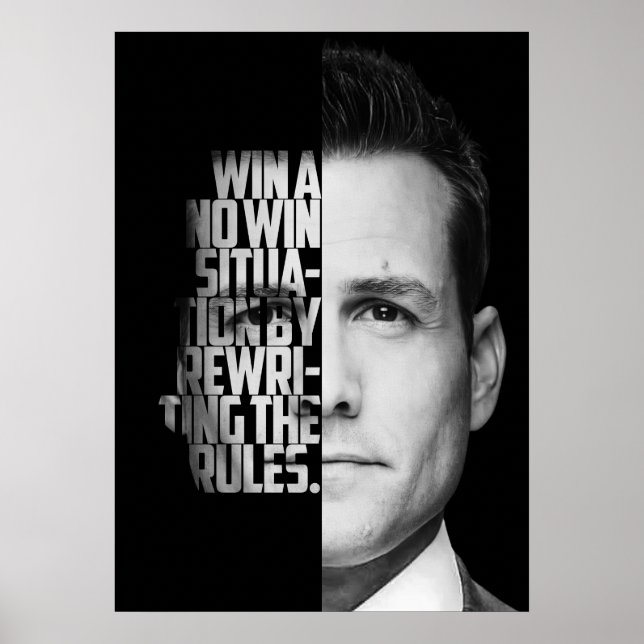 Harvey Specter Quotes  Poster (Front)