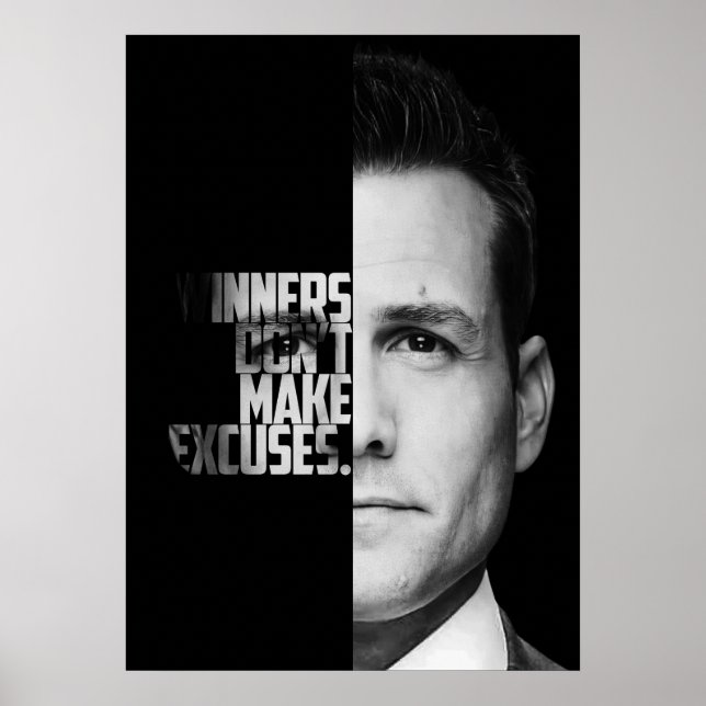 Harvey Specter Quotes  Poster (Front)