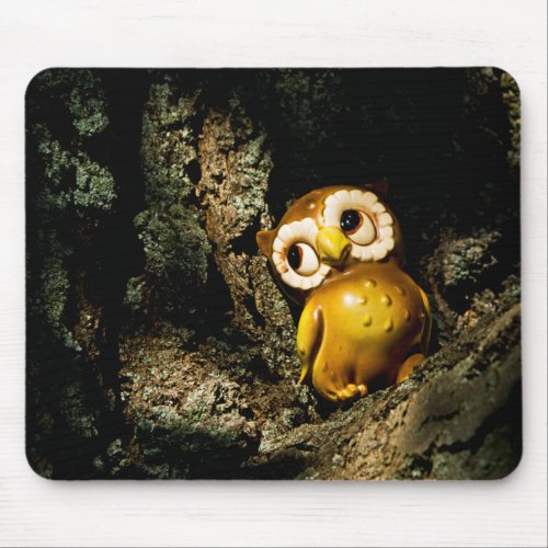 Harvey the Owl I Mouse Pad