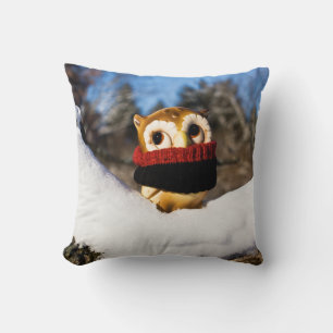 Harvey the Owl IV Throw Pillow