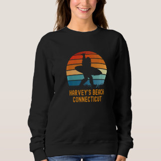 Harvey's Beach  Connecticut Sasquatch Souvenir Sweatshirt