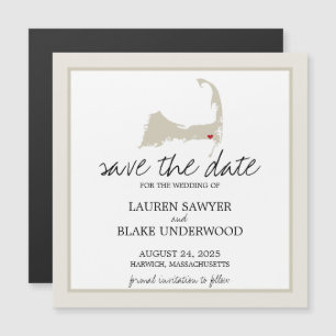 Harwich Cape Cod Wedding Save the Date Magnetic Invitation
