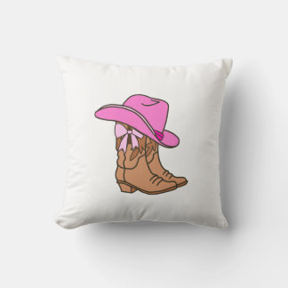 Has a touch of Western and cuteness! Throw Pillow