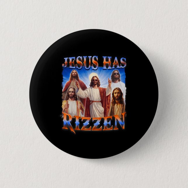 Has Rizzen Christian Men Women Bible Faith  Button (Front)