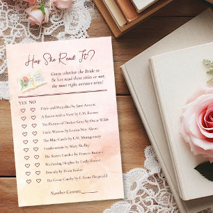 Has She Read It? Book Lover's Bridal Shower Game