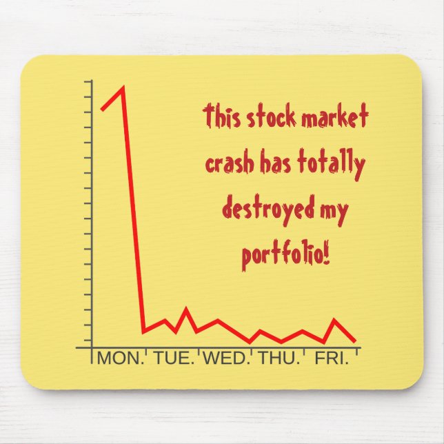 "... has totally destroyed my portfolio!" mouse pad (Front)