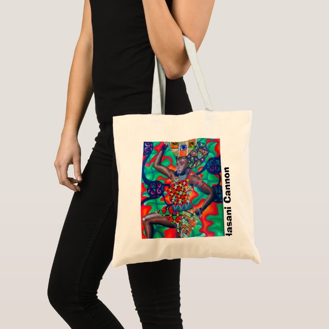 Hasani Cannon Collection Tote Bag : Red Queen (Front (Product))