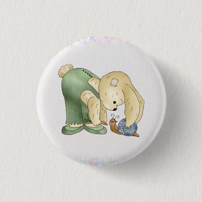 Hase und Schnecke  Button (Front)