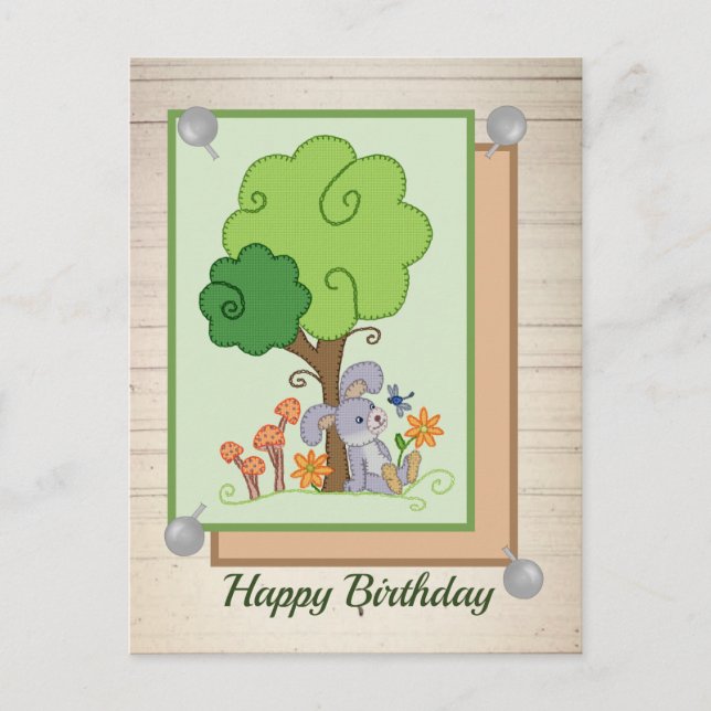 Hase unterm Baum Postcard (Front)