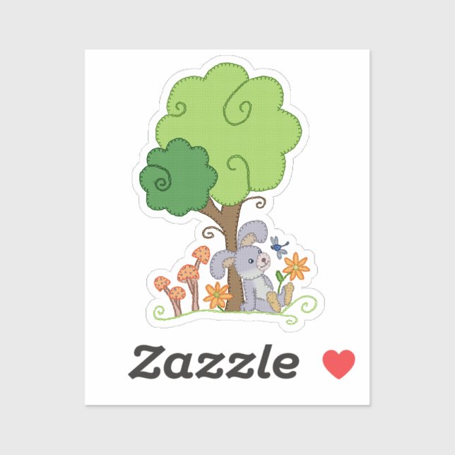Hase unterm Baum  Sticker (Sheet)