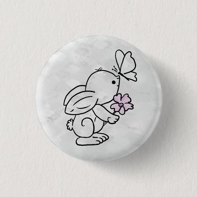 Hase with butterfly button (Front)