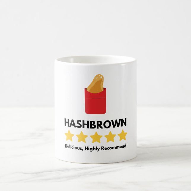 hash brown fast food lover coffee mug (Center)