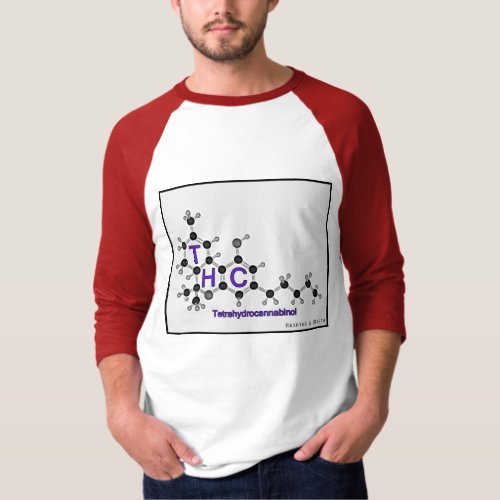 HASH Collection Tetrahydrocannabinol THC Raglan T_Shirt