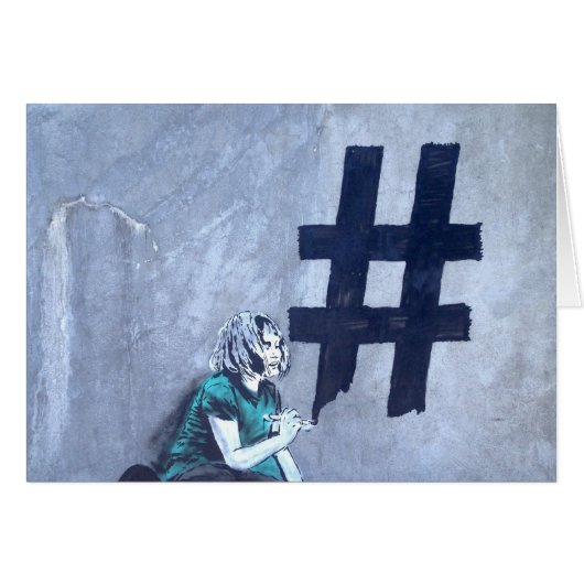Hash tag Graffiti Cards (Front Horizontal)