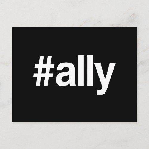 HASHTAG ALLY POSTCARD