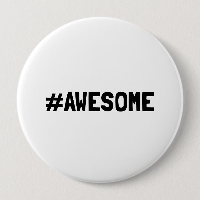 Hashtag Awesome Button (Front)