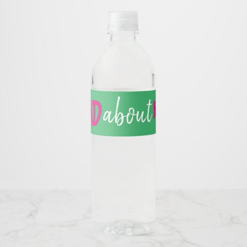 Hashtag Bachelorette Bottle Label Pink Green White