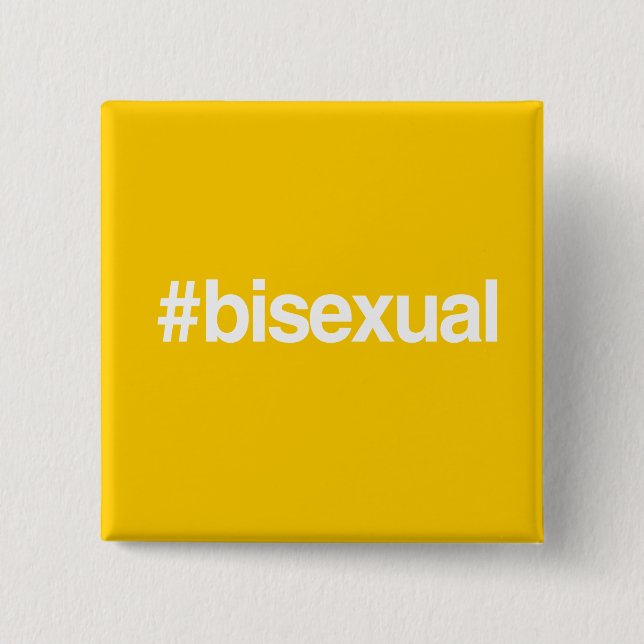 HASHTAG BISEXUAL PINBACK BUTTON (Front)