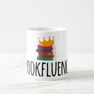 Hashtag Bookinfluencer Reading Cartoon Coffee Mug