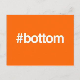 HASHTAG BOTTOM POSTCARD