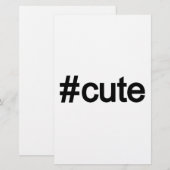 Hashtag # Cute (Front/Back)
