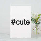 Hashtag # Cute (Standing Front)