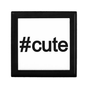 Hashtag # Cute Gift Box