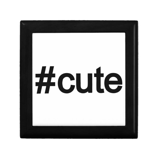 Hashtag # Cute Gift Box (Front)