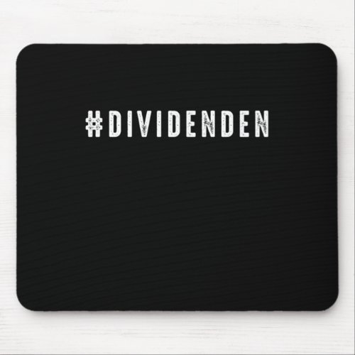 Hashtag Dividenden Capitalism Gift Mouse Pad