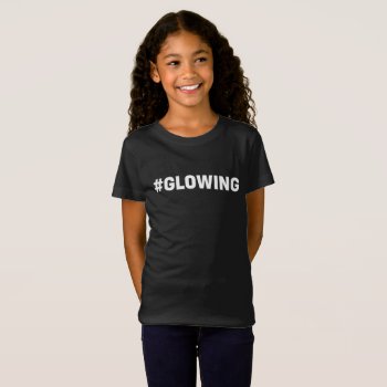 Hashtag Glowing Glow Party Tshirt by youreinvited at Zazzle