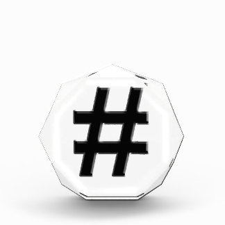 #HASHTAG - Hash Tag Symbol Acrylic Award