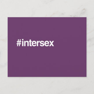 HASHTAG INTERSEX POSTCARD