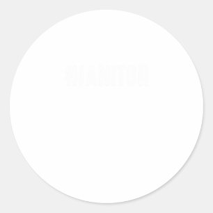 Hashtag Janitor Cleaning Service Cleaners Gift Classic Round Sticker