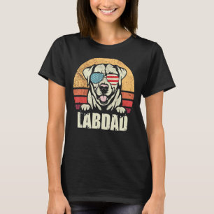 Hashtag Labdad Father's Day Vintage Labrador Retri T-Shirt