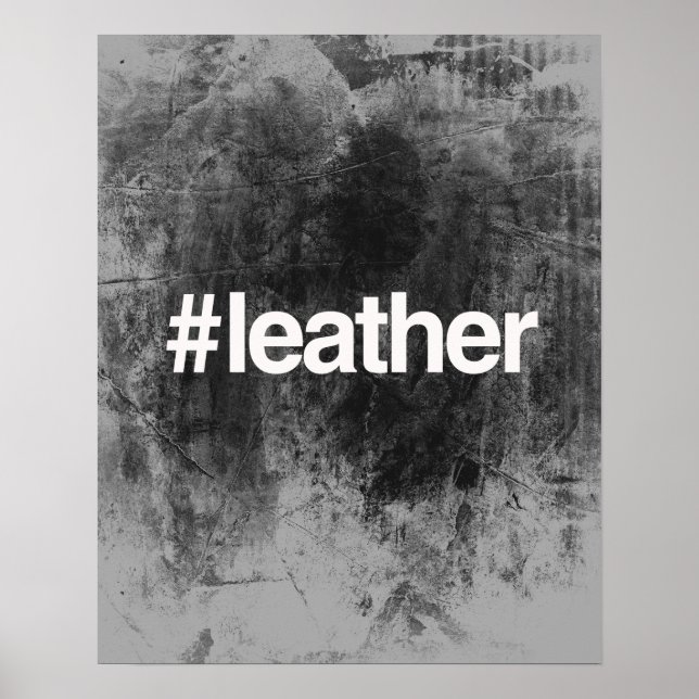 HASHTAG LEATHER POSTER (Front)