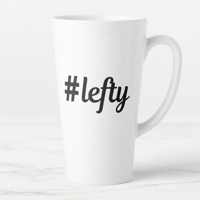 Hashtag Lefty Left Hander's  Two-Tone Coffee Mug (Right)
