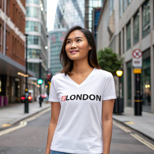 Hashtag London Cute Phrase with Black Text T-Shirt