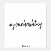 Hashtag # | Modern Minimalist Social Media Laptop Sticker (Sheet)