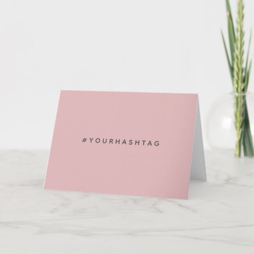 Hashtag Modern   Pink Trending Social Media Card