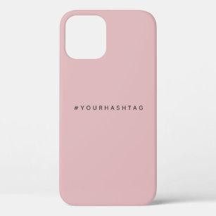 Hashtag Modern #   Pink Trending Social Media iPhone 12 Case