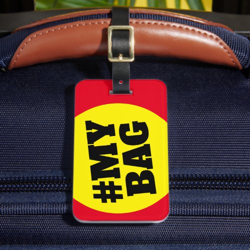 Hashtag my bag travel luggage tags for suitcases