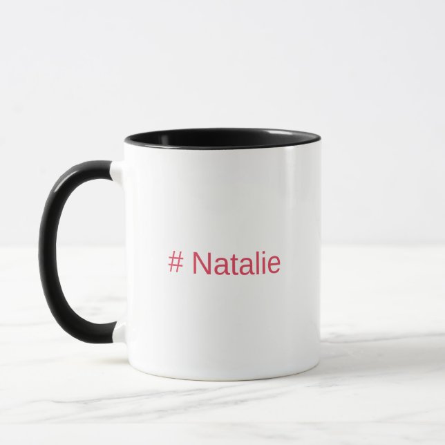 Hashtag Name Mug (Left)