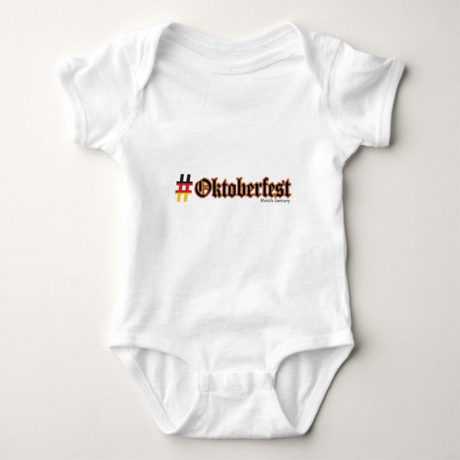 Hashtag Oktoberfest Baby Bodysuit (Front)