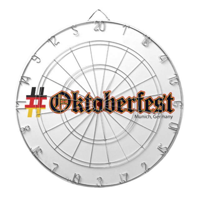 Hashtag Oktoberfest Dart Board (Front)