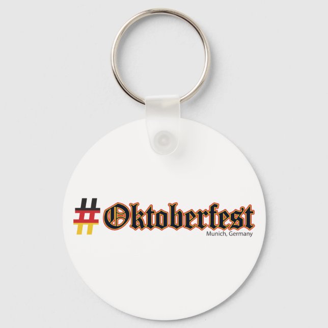 Hashtag Oktoberfest Keychain (Front)