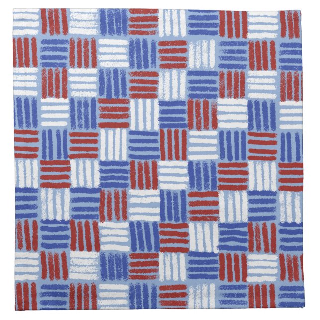 Hashtag Patriotic Cloth Napkin (Front)